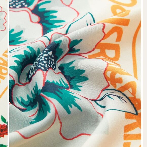 Commense Vacation Print Asymmetrical Mini Skirt NWT - Picture 4 of 5